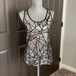 New without tags black sequin tank size med